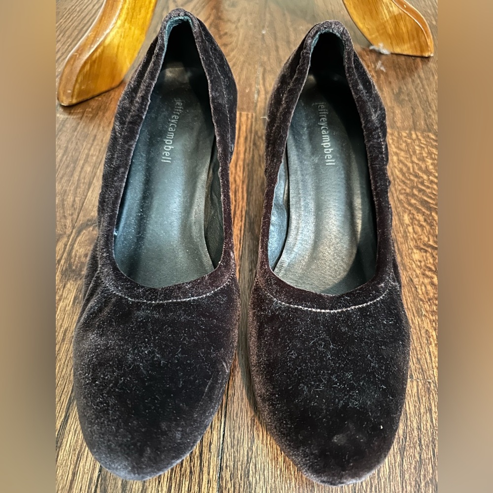 Jeffrey Campbell Velvet Ballet Flats